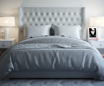 Modern Double Bed-ID:707430174