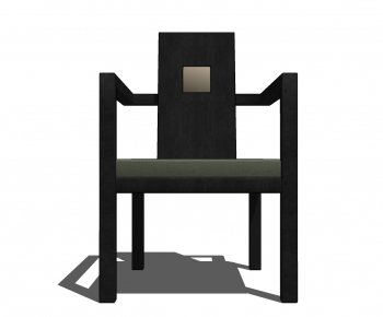 新中式实木单椅-ID:994899811