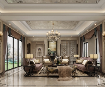 Classical Style A Living Room-ID:918320499