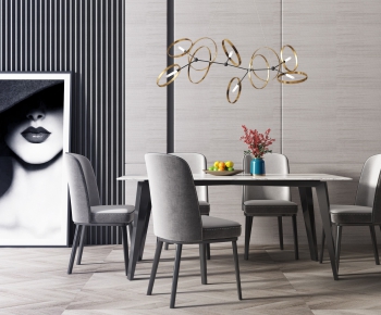 Modern Dining Table And Chairs-ID:458682655