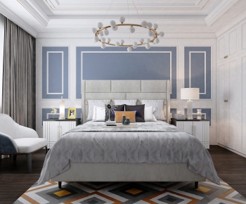 Simple European Style Bedroom-ID:787390485