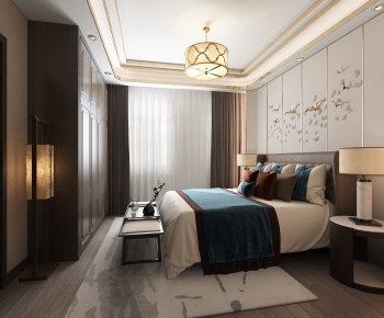 New Chinese Style Bedroom-ID:900884731