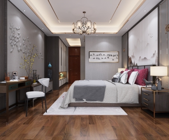 New Chinese Style Bedroom-ID:846355368
