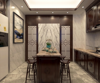 New Chinese Style Open Kitchen-ID:763028495