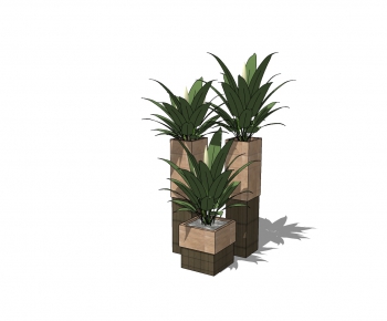 Modern Potted Green Plant-ID:134121243