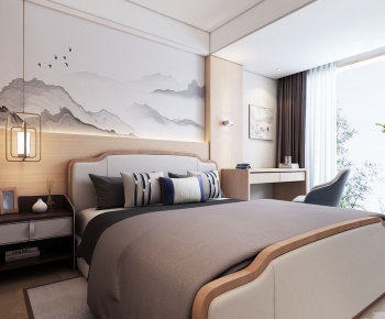 New Chinese Style Bedroom-ID:972498441