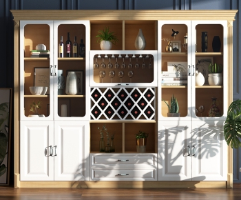 Nordic Style Wine Cabinet-ID:463196664