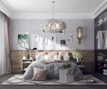 Nordic Style Bedroom-ID:258075693