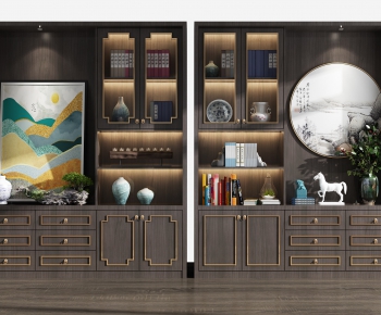 New Chinese Style Bookcase-ID:403409783