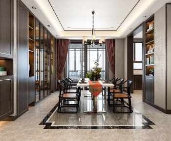 New Chinese Style Dining Room-ID:860306352