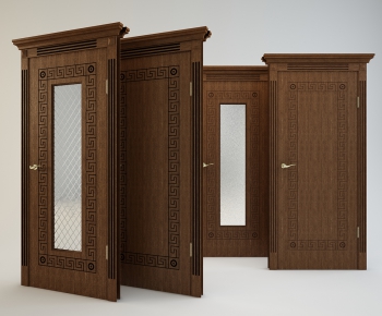 Modern Solid Wood Door-ID:762668187