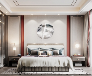 New Chinese Style Bedroom-ID:975207552