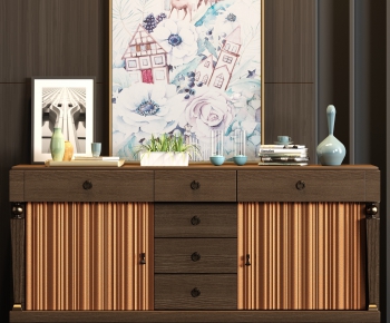 New Chinese Style Side Cabinet/Entrance Cabinet-ID:979900586