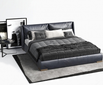 Modern Double Bed-ID:250506495