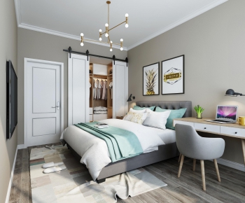 Nordic Style Bedroom-ID:578825871