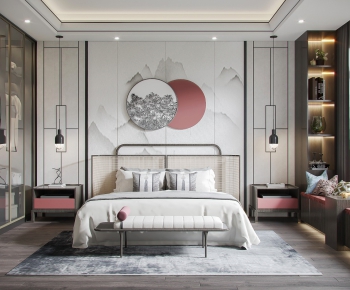 New Chinese Style Bedroom-ID:836332281