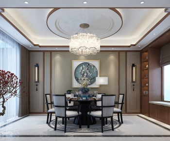 New Chinese Style Dining Room-ID:454199798