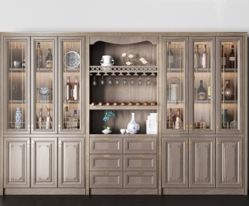 New Chinese Style Wine Cabinet-ID:682848395