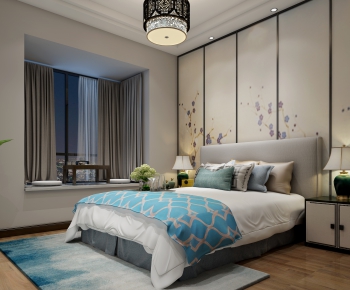 New Chinese Style Bedroom-ID:788542913