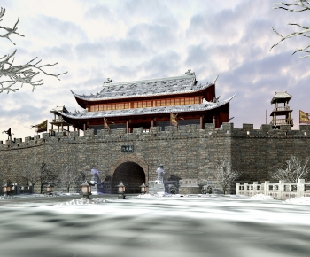 Chinese Style Ancient Architectural Buildings-ID:920253258