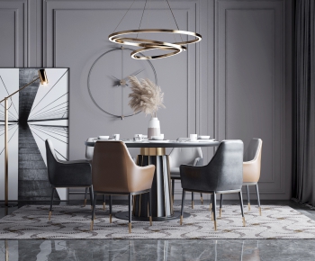 Modern Dining Table And Chairs-ID:921100538