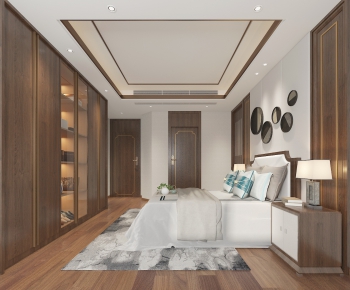 New Chinese Style Bedroom-ID:464740674