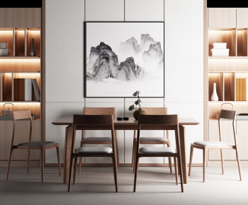 New Chinese Style Dining Table And Chairs-ID:143144273