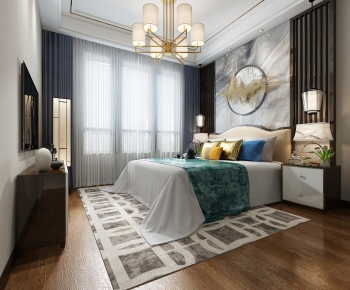 New Chinese Style Bedroom-ID:779245235