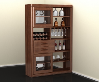 Simple European Style Wine Cabinet-ID:746277415