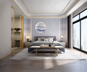 New Chinese Style Bedroom-ID:787272876
