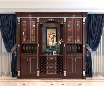 American Style Wine Cabinet-ID:386923631