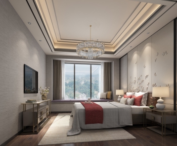 New Chinese Style Bedroom-ID:994230597