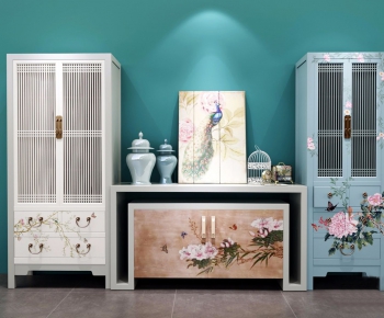 New Chinese Style Side Cabinet/Entrance Cabinet-ID:564833562