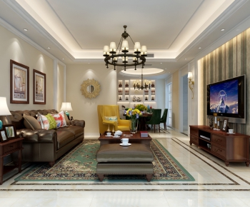 American Style A Living Room-ID:797485247