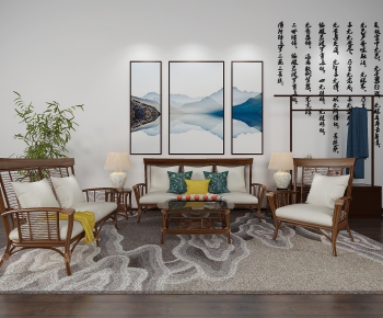 Southeast Asian Style Sofa Combination-ID:857270113