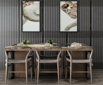 New Chinese Style Dining Table And Chairs-ID:217699597