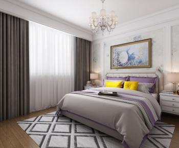 Simple European Style Bedroom-ID:490075743
