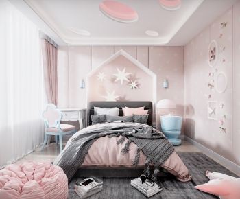 Nordic Style Girl's Room Daughter's Room-ID:556964169