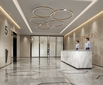 Modern Office Reception Desk-ID:659481568