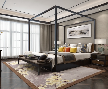 New Chinese Style Bedroom-ID:364117828