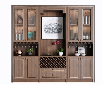 New Chinese Style Wine Cabinet-ID:591241218