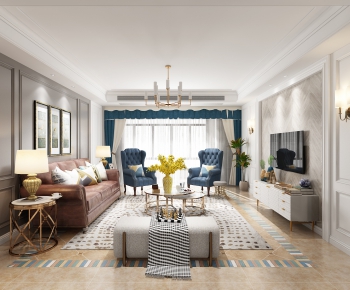 American Style A Living Room-ID:997514713