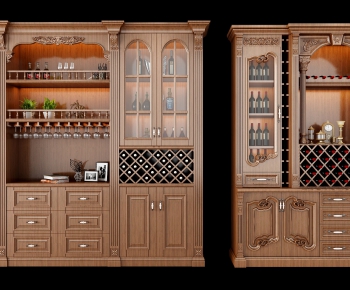 American Style Wine Cabinet-ID:715937413