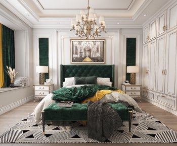 Simple European Style Bedroom-ID:103124418