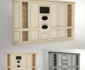 European Style Kitchen Cabinet-ID:238553179