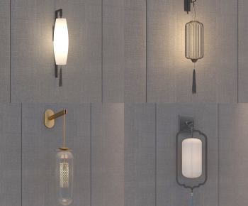 New Chinese Style Wall Lamp-ID:481864526