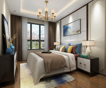 New Chinese Style Bedroom-ID:719713282