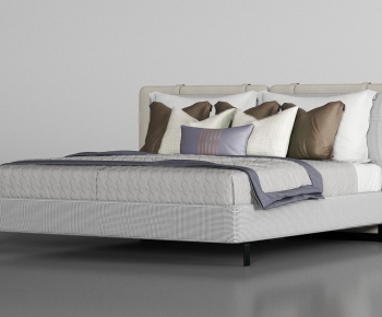 Modern Double Bed-ID:692393439