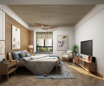 New Chinese Style Bedroom-ID:793048996