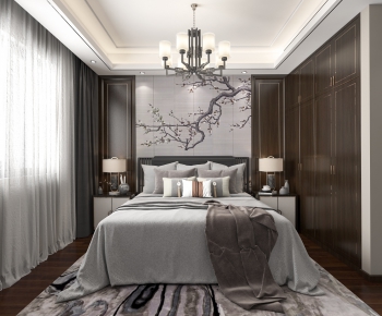 New Chinese Style Bedroom-ID:330281919